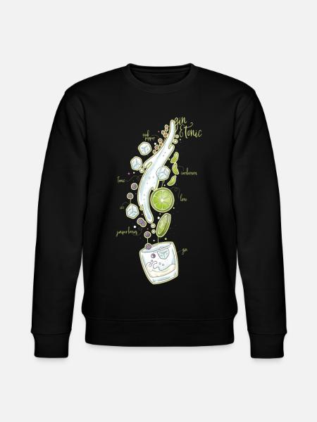 Gin and Tonic - Stanley/Stella Unisex Bio-Sweatshirt CHANGER  - Schwarz