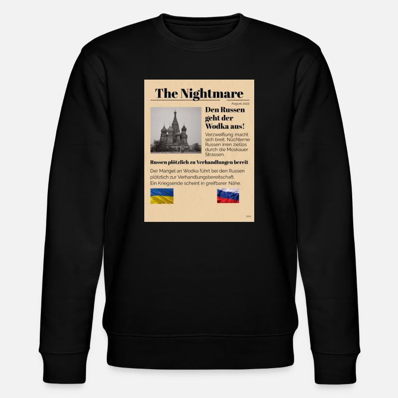 Russisch-Moskauer Nostalgie Design Ironisch - Stanley/Stella Unisex Bio-Sweatshirt CHANGER - Schwarz