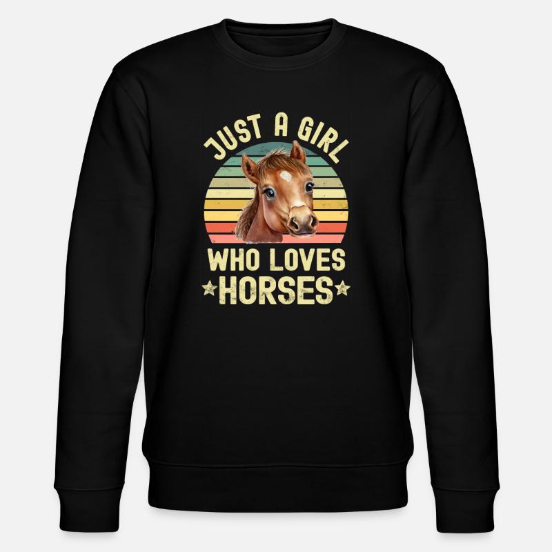 Chevaux à cheval - Sweat bio CHANGER Stanley/Stella Unisexe - noir