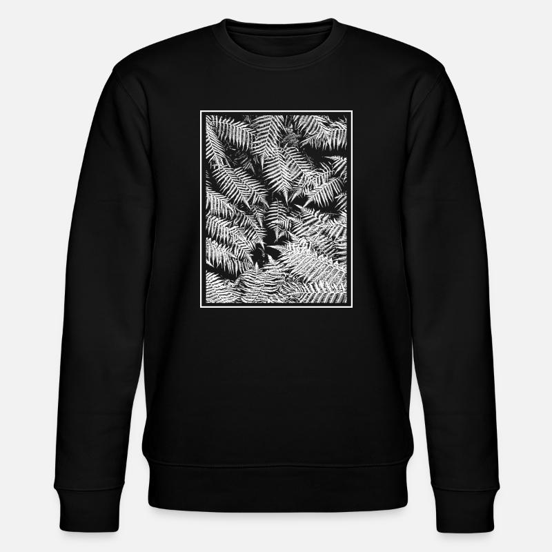 Gemüsefarn - Stanley/Stella Unisex Bio-Sweatshirt CHANGER  - Schwarz