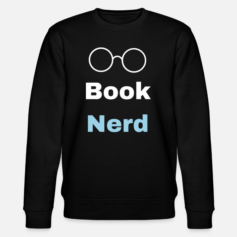 Buch-Nerd - Stanley/Stella Unisex Bio-Sweatshirt CHANGER  - Schwarz