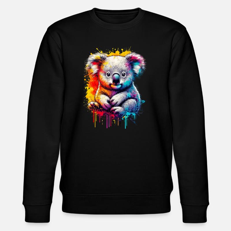 Koala - Stanley/Stella CHANGER Unisex Organic Sweatshirt - black