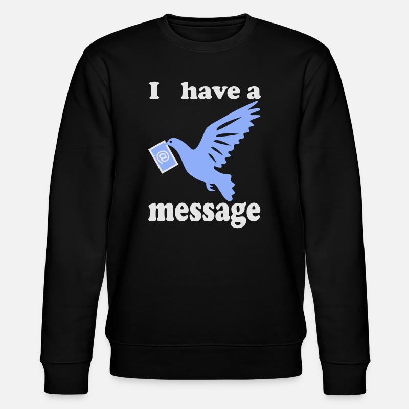 Friedenstaube Vogel - Stanley/Stella Unisex Bio-Sweatshirt CHANGER  - Schwarz