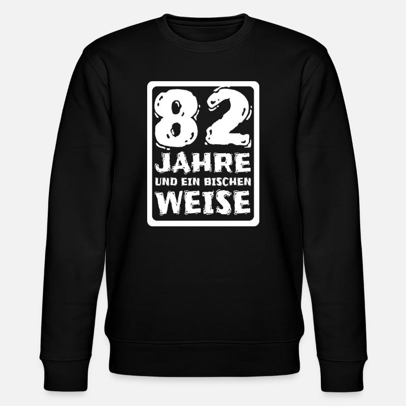 Weisheit 82 - Stanley/Stella Unisex Bio-Sweatshirt CHANGER - Schwarz