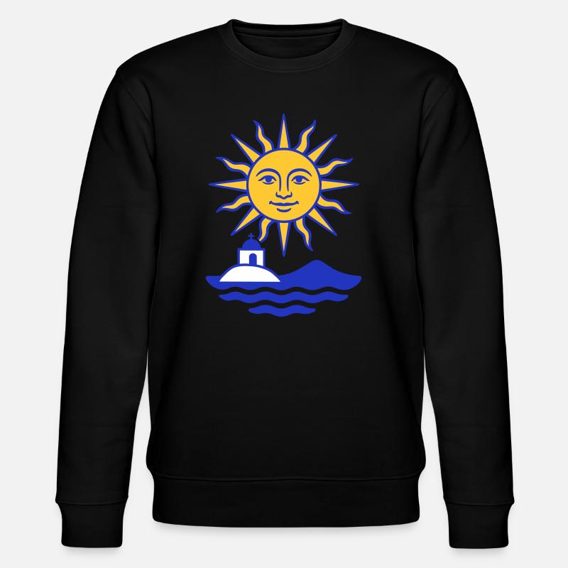 Grèce Soleil : Soleil, Eau, Chapelle - Sweat bio CHANGER Stanley/Stella Unisexe - noir
