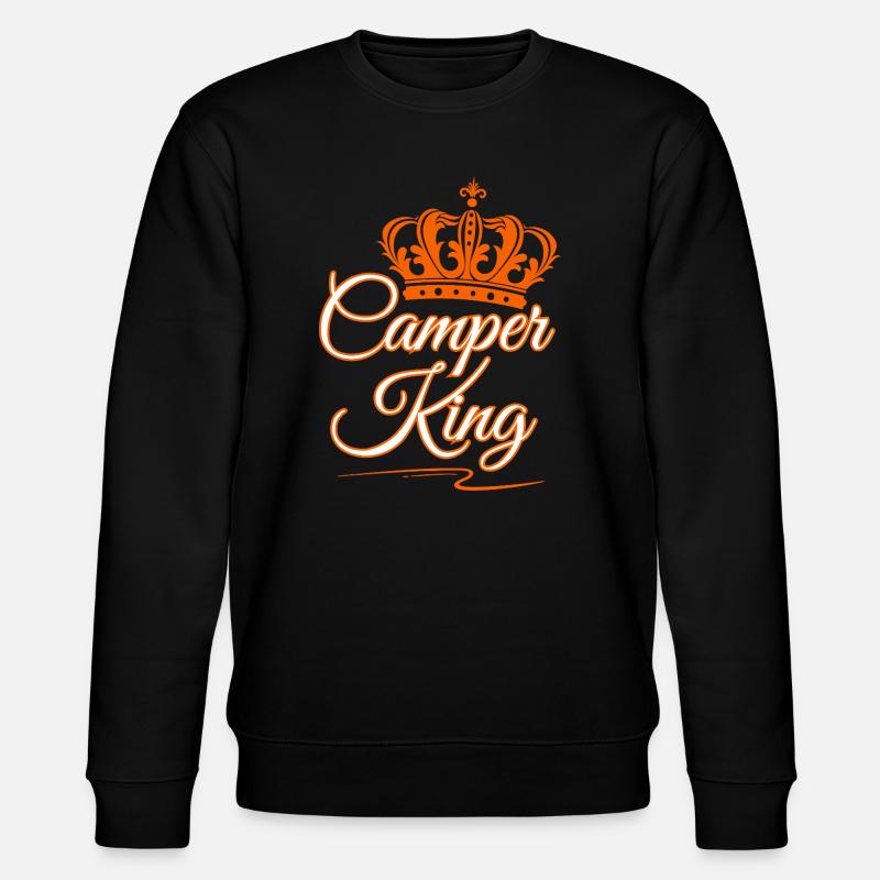 Camper King - Stanley/Stella Unisex Bio-Sweatshirt CHANGER  - Schwarz