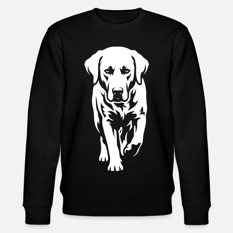 Labrador – Zeitlose Eleganz - Stanley/Stella Unisex Bio-Sweatshirt CHANGER - Schwarz
