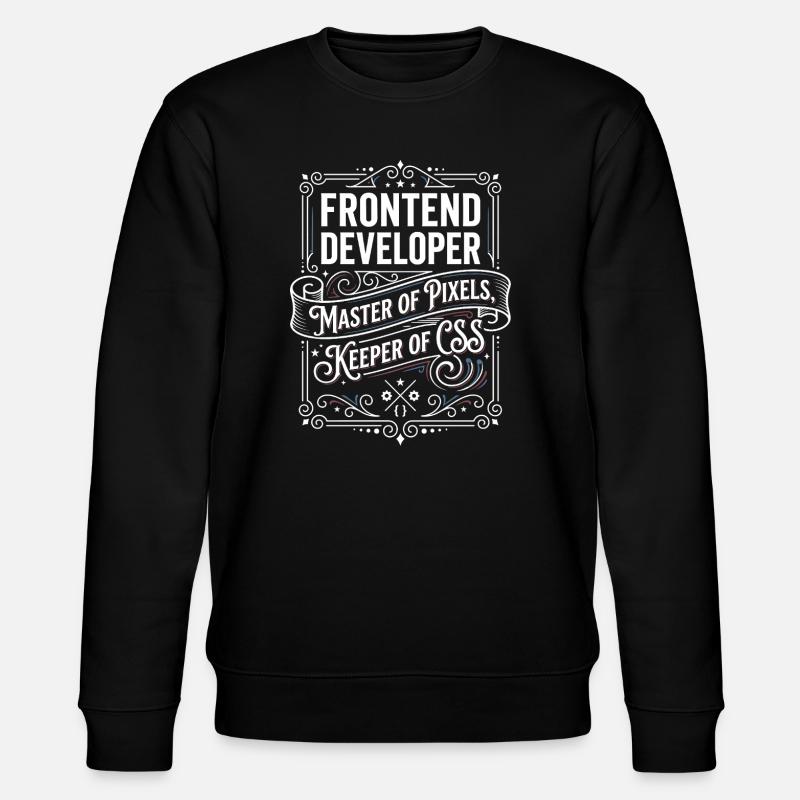 Frontend Entwickler Pixelmeister CSS - Stanley/Stella Unisex Bio-Sweatshirt CHANGER  - Schwarz