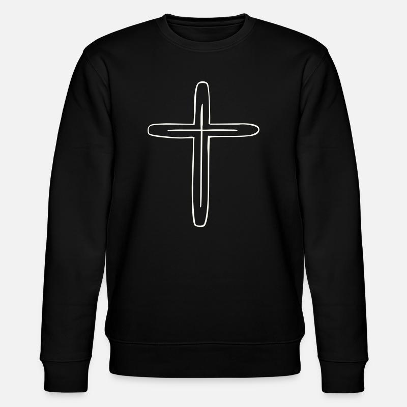 Kreuz - Stanley/Stella Unisex Bio-Sweatshirt CHANGER  - Schwarz