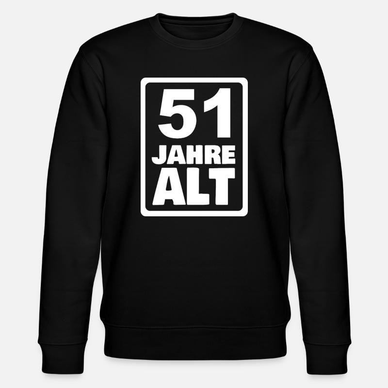 Alter 51 - Stanley/Stella Unisex Bio-Sweatshirt CHANGER - Schwarz