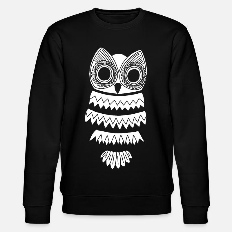 Le hibou blanc - Sweat bio CHANGER Stanley/Stella Unisexe - noir