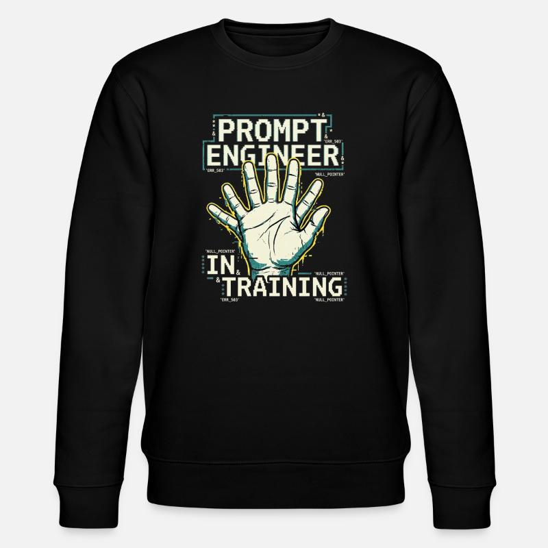 Prompt Engineer In Training - Stanley/Stella Unisex Bio-Sweatshirt CHANGER  - Schwarz