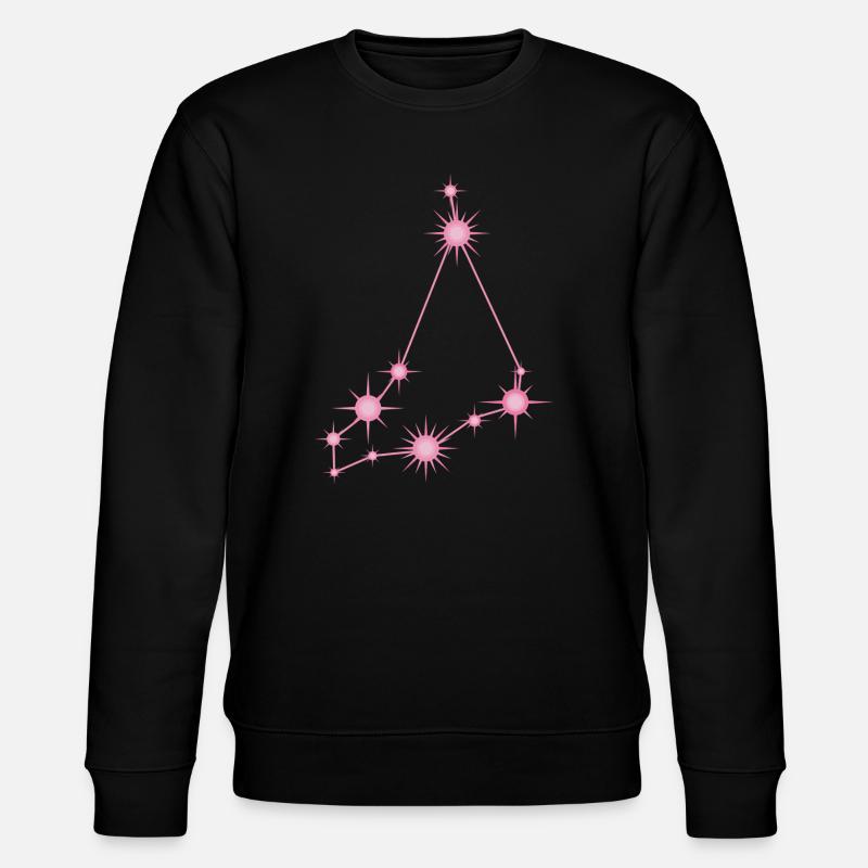 Steinbockstern Sternbild Tierkreis Pastellrosa - Stanley/Stella Unisex Bio-Sweatshirt CHANGER  - Schwarz