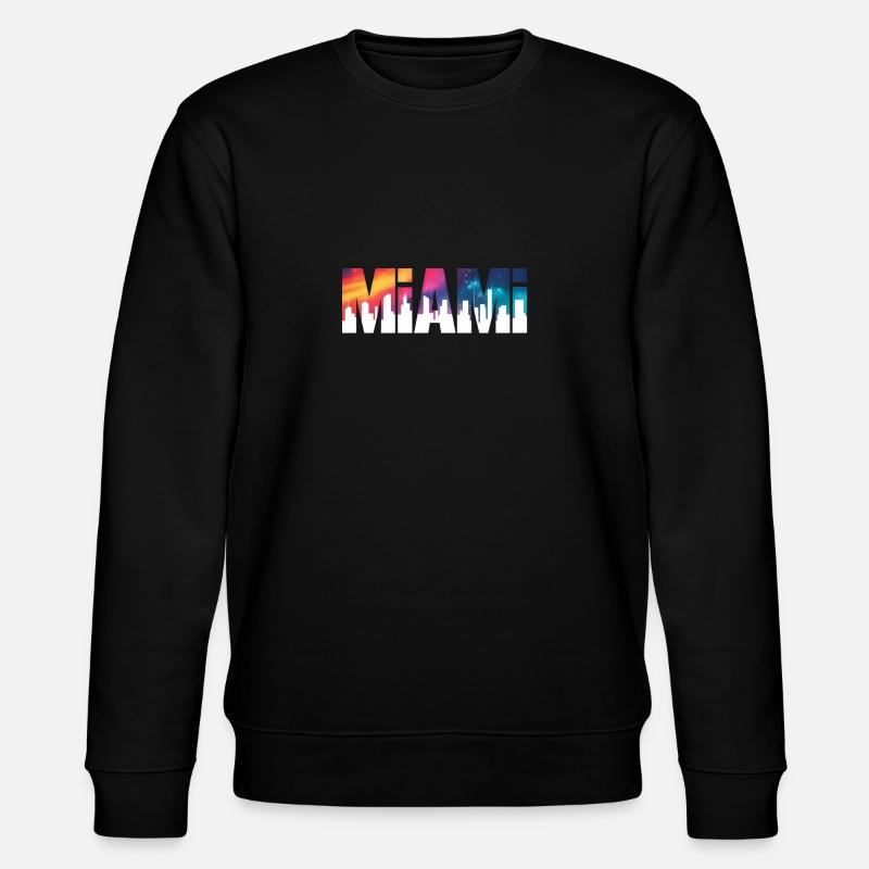 Miami - Cooles Stadtlogo - Stanley/Stella Unisex Bio-Sweatshirt CHANGER  - Schwarz