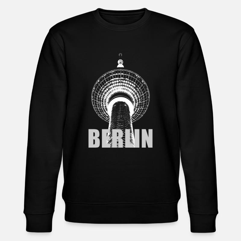 Berliner Fernsehturm - Stanley/Stella Unisex Bio-Sweatshirt CHANGER  - Schwarz