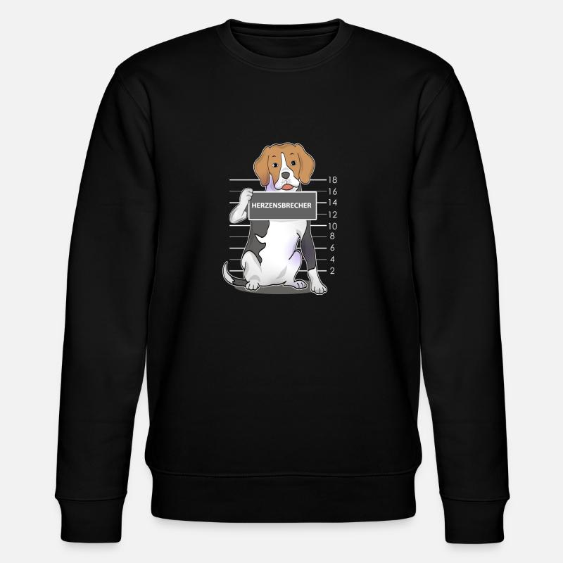 Beagle - Stanley/Stella Unisex Bio-Sweatshirt CHANGER  - Schwarz