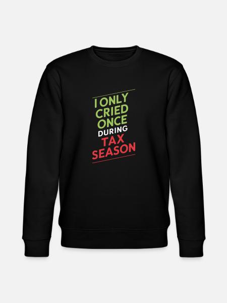 Skattesæson Regnskab Ingen gråd i skattesæsonen - Stanley/Stella økologisk unisex-sweatshirt CHANGER  - sort