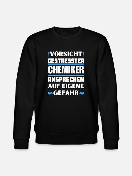 Gestresster Chemiker nicht ansprechen! - Stanley/Stella Unisex Bio-Sweatshirt CHANGER  - Schwarz