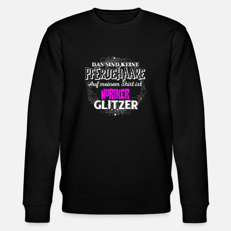 NORIKER - Glitzer - Stanley/Stella Unisex Bio-Sweatshirt CHANGER  - Schwarz