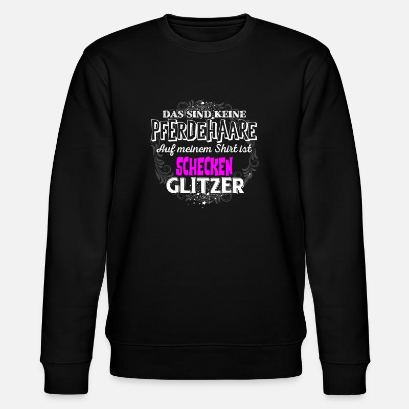 SCHECKEN - Glitzer - Stanley/Stella Unisex Bio-Sweatshirt CHANGER  - Schwarz