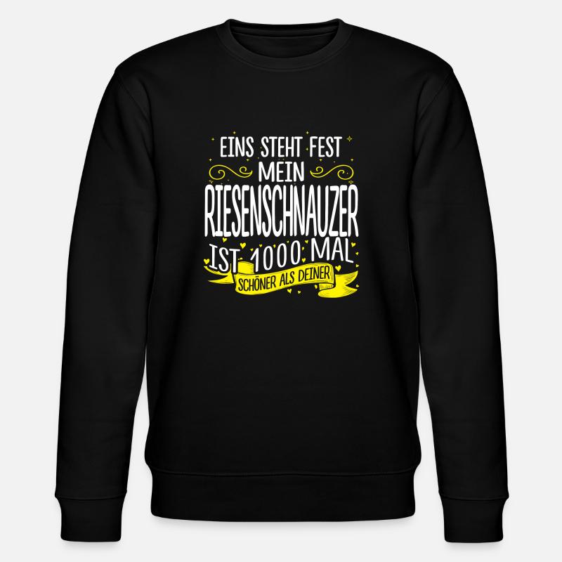 RIESENSCHNAUZER - 1000 - Stanley/Stella Unisex Bio-Sweatshirt CHANGER  - Schwarz