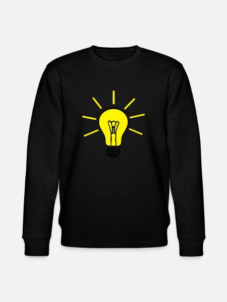Glühbirne - Stanley/Stella Unisex Bio-Sweatshirt CHANGER - Schwarz