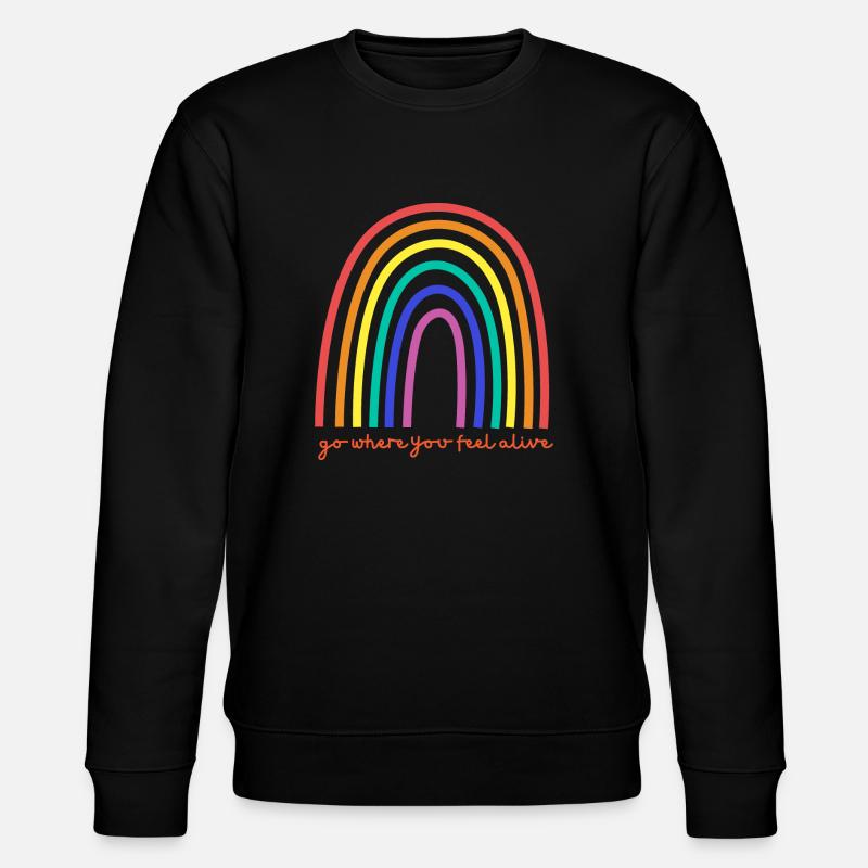 Rainbow - Stanley/Stella Unisex Bio-Sweatshirt CHANGER  - Schwarz