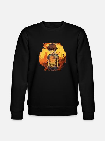 Anime Boy - Stanley/Stella CHANGER Unisex Organic Sweatshirt - black
