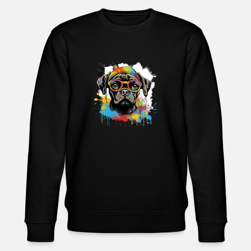 Dog - Stanley/Stella CHANGER Unisex Organic Sweatshirt - black