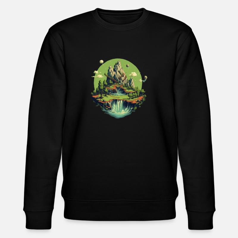 Landschaft - Stanley/Stella Unisex Bio-Sweatshirt CHANGER  - Schwarz