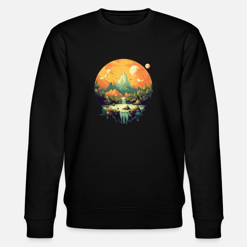 Paysage - Sweat bio CHANGER Stanley/Stella Unisexe - noir