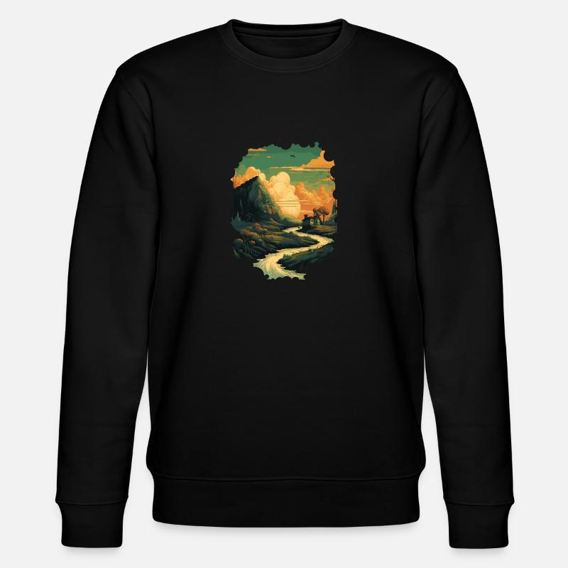 Paysage - Sweat bio CHANGER Stanley/Stella Unisexe - noir