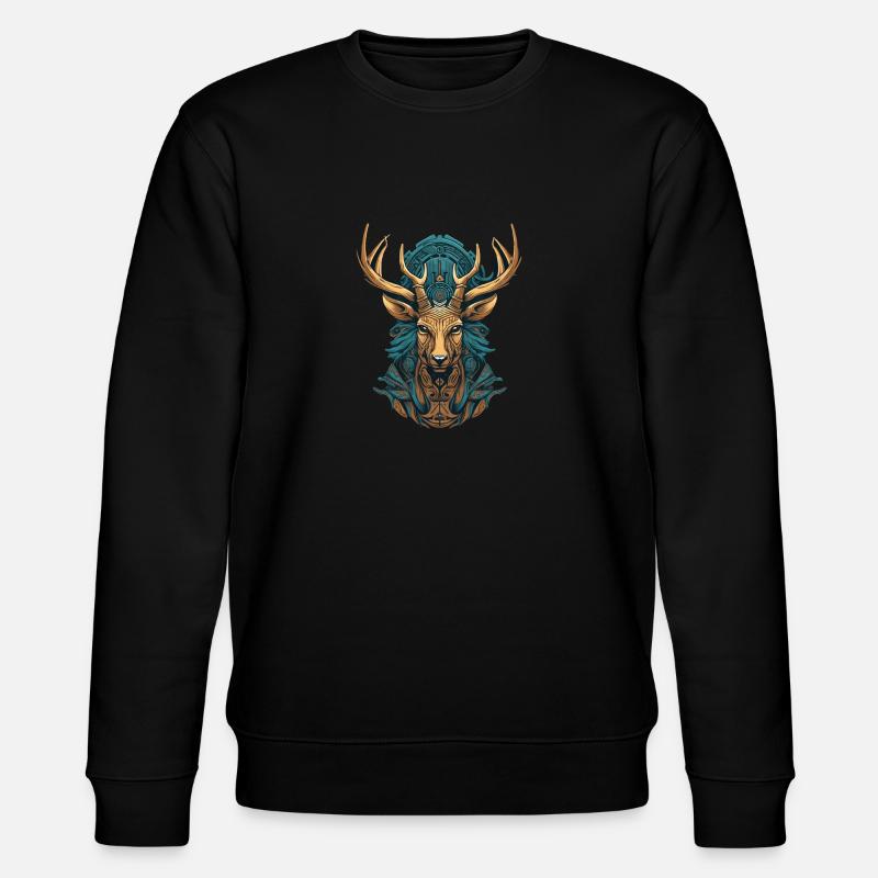 Hirsch - Stanley/Stella Unisex Bio-Sweatshirt CHANGER  - Schwarz