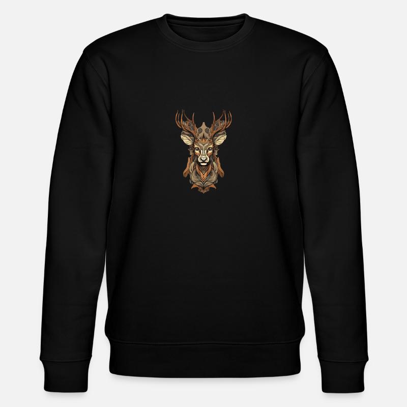 Hirsch - Stanley/Stella Unisex Bio-Sweatshirt CHANGER  - Schwarz