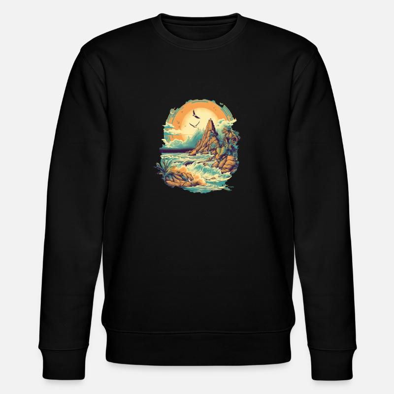 Beach - Stanley/Stella CHANGER Unisex Organic Sweatshirt - black