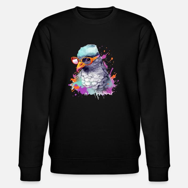 Manu le pigeon - Sweat bio CHANGER Stanley/Stella Unisexe - noir