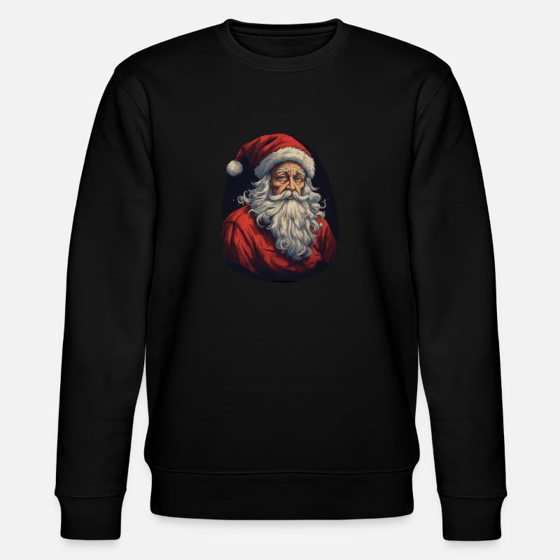 Weihnachtsmann - Stanley/Stella Unisex Bio-Sweatshirt CHANGER  - Schwarz
