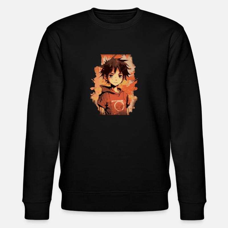 Anime Boy - Stanley/Stella CHANGER Unisex Organic Sweatshirt - black