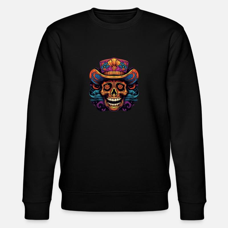 Crâne de Cinco de Mayo - Sweat bio CHANGER Stanley/Stella Unisexe - noir
