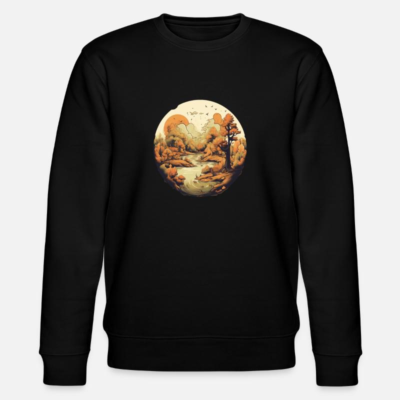 Paysage automnal - Sweat bio CHANGER Stanley/Stella Unisexe - noir