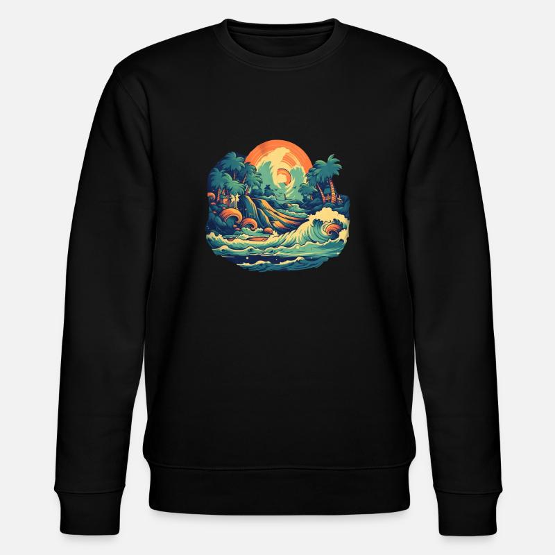 Plage - Sweat bio CHANGER Stanley/Stella Unisexe - noir