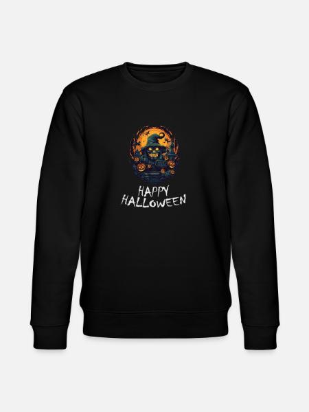 Halloween - Happy Halloween - Stanley/Stella Unisex Bio-Sweatshirt CHANGER  - Schwarz