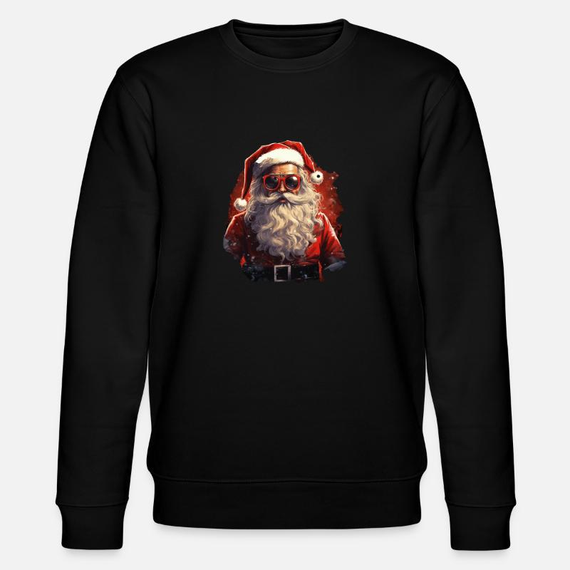 Weihnachtsmann - Stanley/Stella Unisex Bio-Sweatshirt CHANGER  - Schwarz
