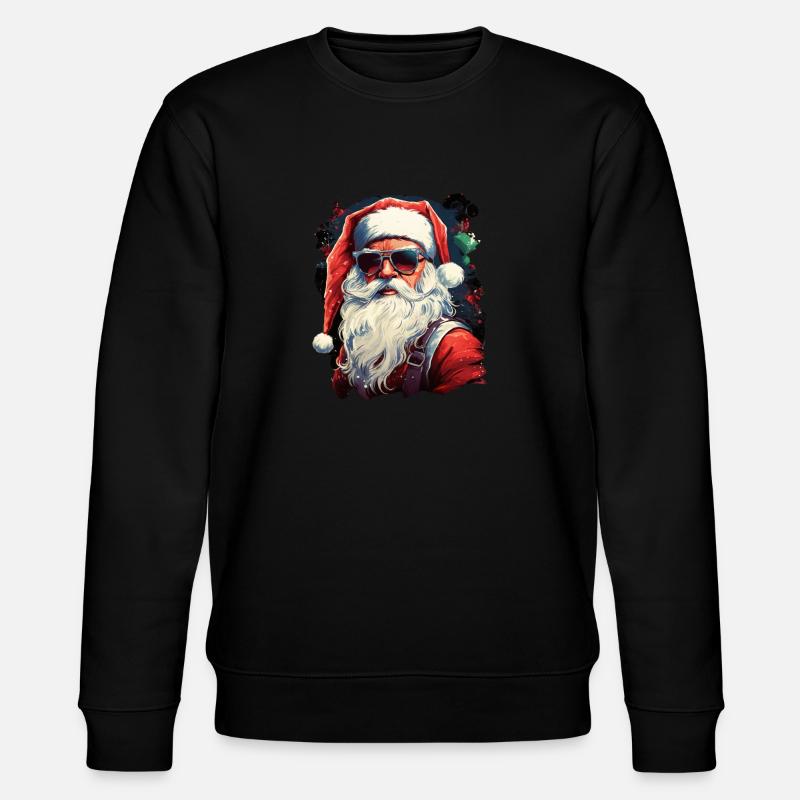 Weihnachtsmann - Stanley/Stella Unisex Bio-Sweatshirt CHANGER  - Schwarz