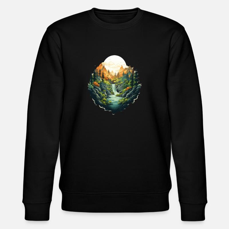 Paysage - Sweat bio CHANGER Stanley/Stella Unisexe - noir