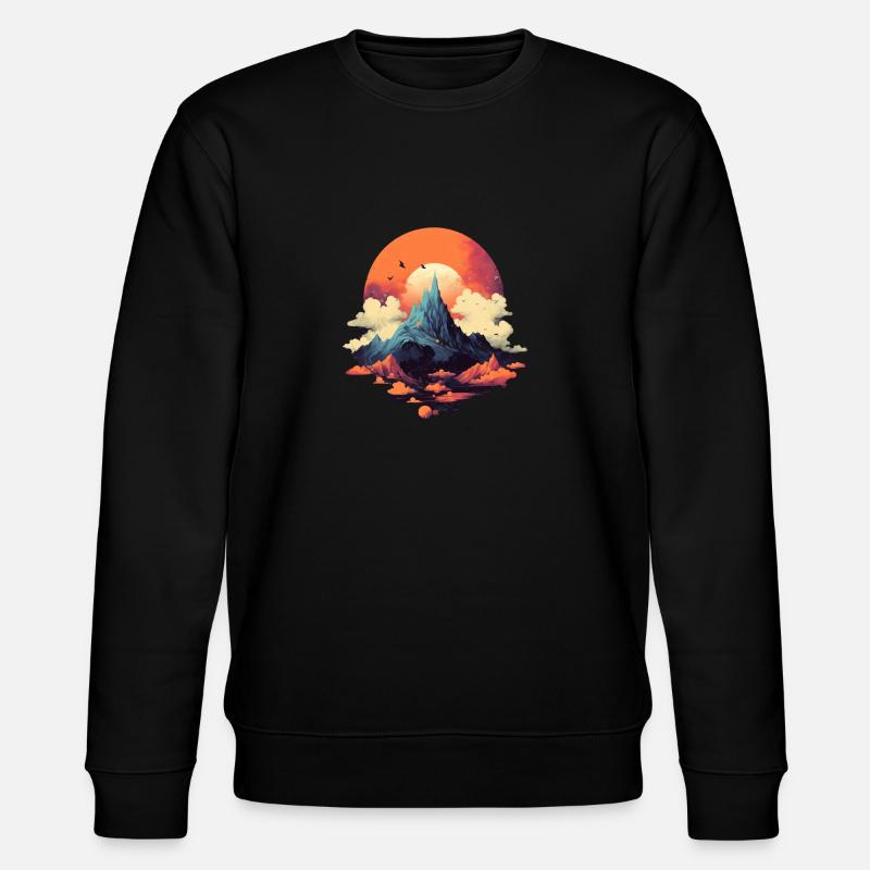 Landschaft - Stanley/Stella Unisex Bio-Sweatshirt CHANGER  - Schwarz