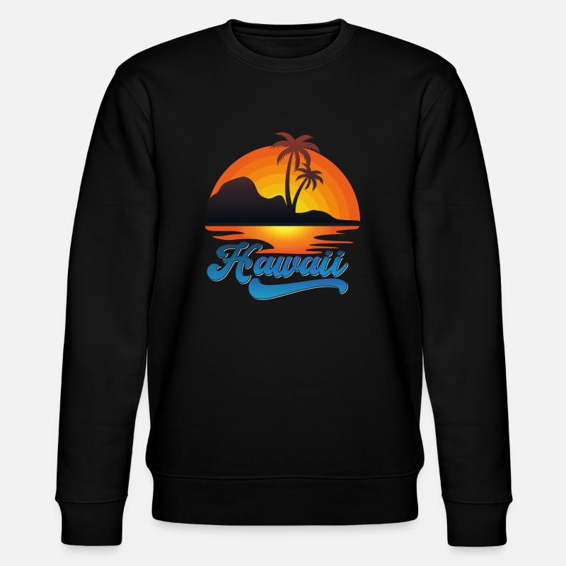 Hawaii Beach Design - Stanley/Stella Unisex Bio-Sweatshirt CHANGER  - Schwarz
