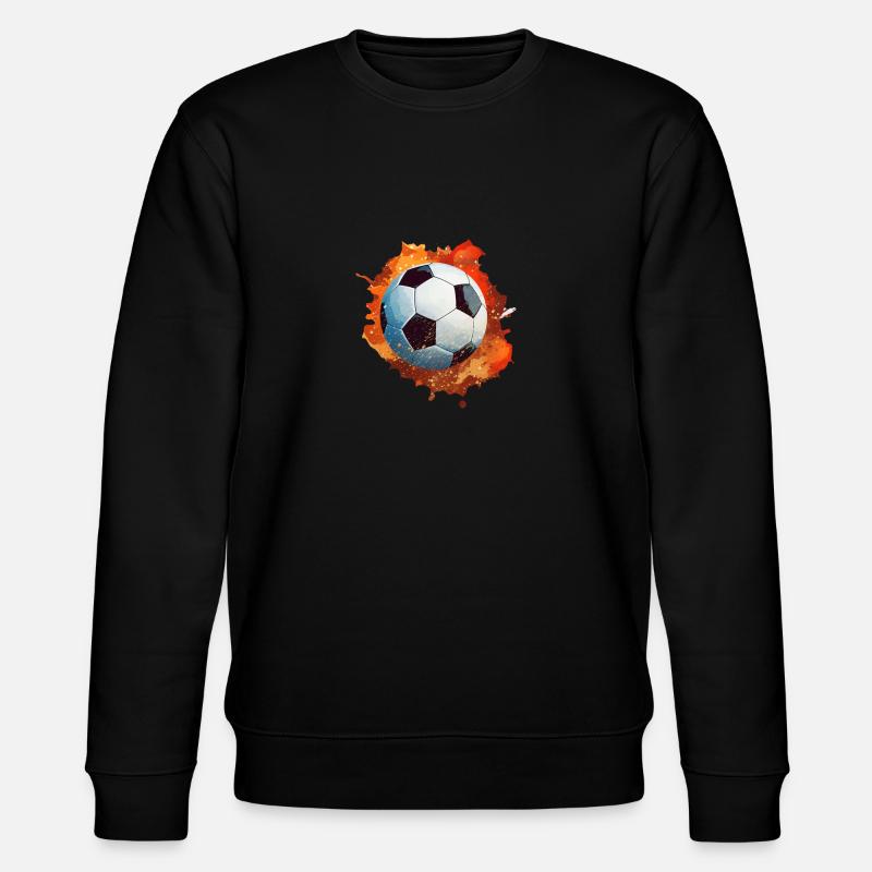 Fußball Ball - Stanley/Stella Unisex Bio-Sweatshirt CHANGER  - Schwarz