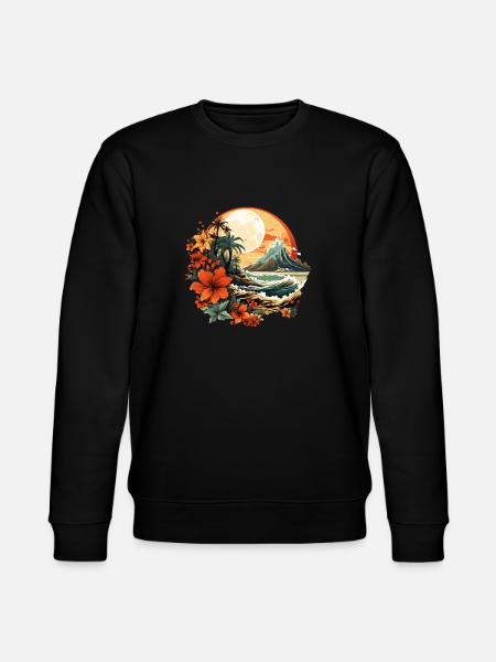 Tropical - Stanley/Stella CHANGER Unisex Organic Sweatshirt - black