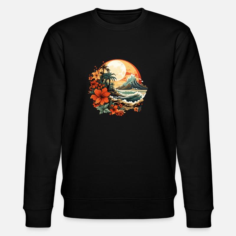 Tropical - Sweat bio CHANGER Stanley/Stella Unisexe - noir